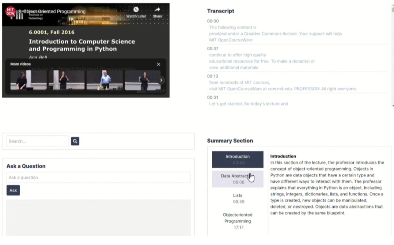 LASER: Automatic Summarization & Segmentation